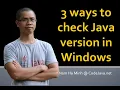 3 ways to check Java version in Windows