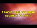 apache trailing slash redirect to https