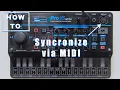 How to Synchronize via Midi Behringer Pro Vs Mini User Manual