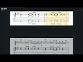 【TAB譜】春に舞う / Ado　バッキングギターTAB譜スクロール