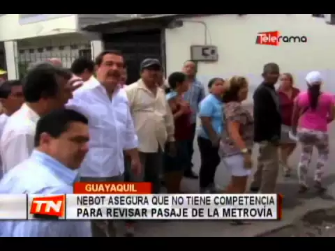 Nebot asegura que no tiene competencia para revisar pasaje de la Metrovía