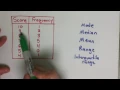 Flipped 10 2 Frequency Table - Mean Median Mode Range Interquartile Range