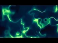 4K Screensaver - Green Neon Energy Flow on Dark Background No