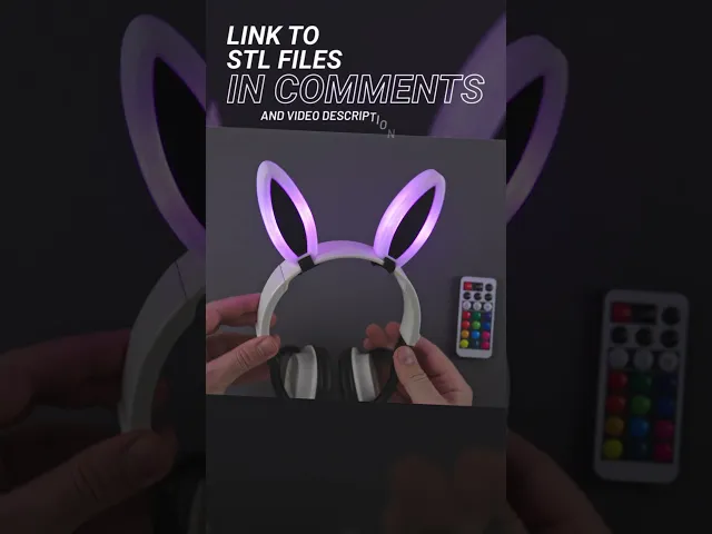 LED Cute Bunny Ears Cosplay video thumbnail