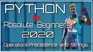 Python Tutorial for Beginners Operators Precedence Strings Learning Python