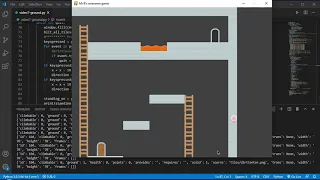 Pygame 7 - Landing on solid ground and jumping