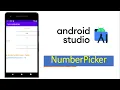 NumberPicker Android Studio