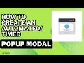 How to Create a Timed Popup Modal With Vanilla JavaScript