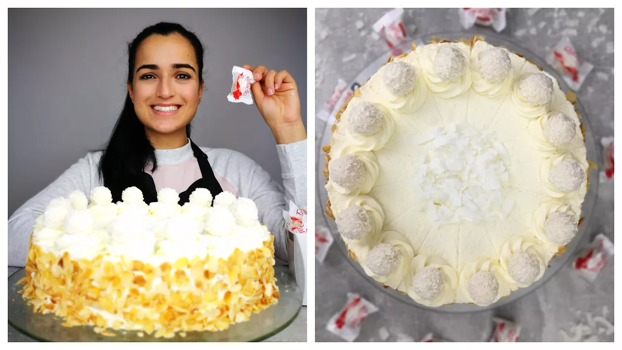 Mandel-Kokosnuss-Torten (Raffaello-Torte) Rezept. 