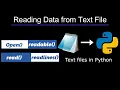 Reading Data From Text File In Python In Hindi