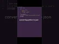 Converting python to json