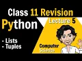 5 Lists and Tuples Python for Class 12 Board Revision of Class 11th