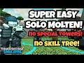 SUPER EASY Solo Molten Mode TDS Roblox