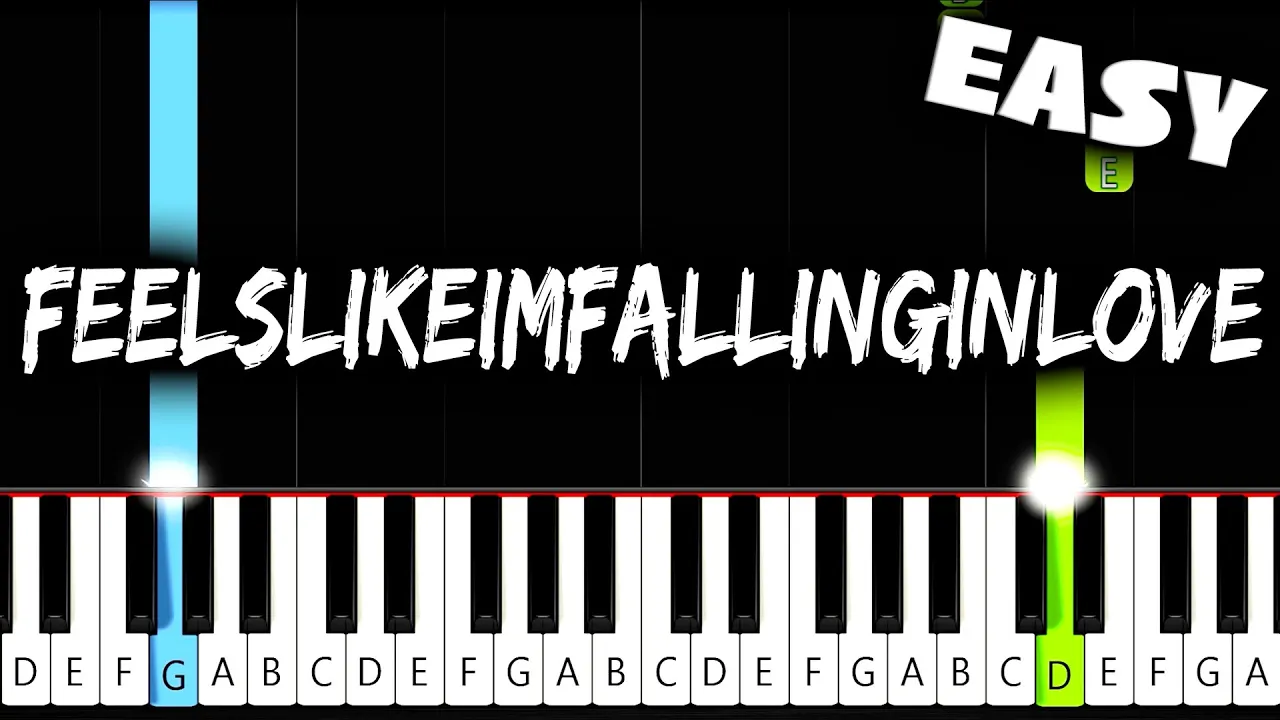 Coldplay - feelslikeimfallinginlove - EASY Piano Tutorial Coldplay - feelslikeimfallinginlove - EASY Piano Tutorial