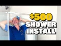 Plastic Wall Shower Kit Install From Home Depot
