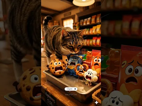 The cat Attacked everyone but samosa became the hero ๐ง