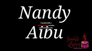 nandy aibu lyrics 1 official hd