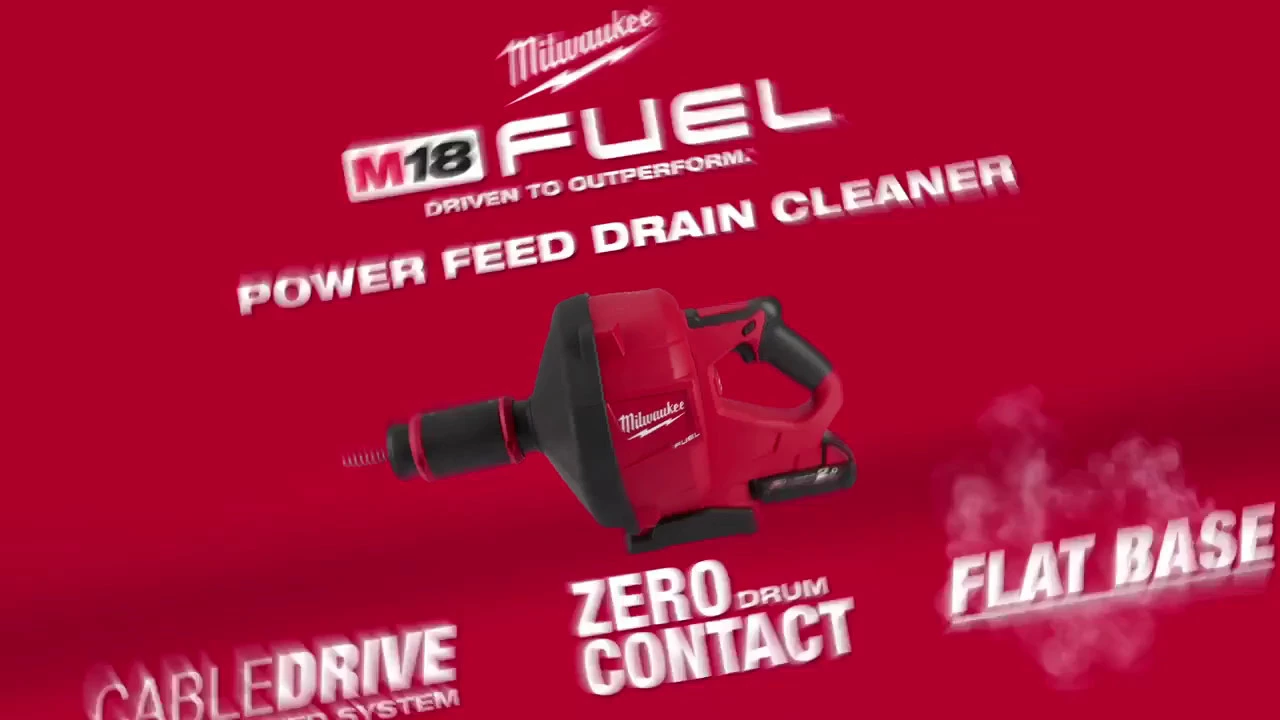 Аккум. прочистная машина Milwaukee 10мм M18 FUEL FDCPF10-0C (видео)