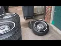 I bought a set of Wheels Tires and Center Caps for a Chevy C10 truck from my really good friend