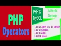 PHP Operators in English-Hindi Coding Expert Technologies