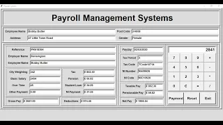How to Create Advanced Payroll Management System With Calculator in Python - Full Tutorial