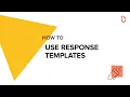 Submittable Help How to use Response Templates
