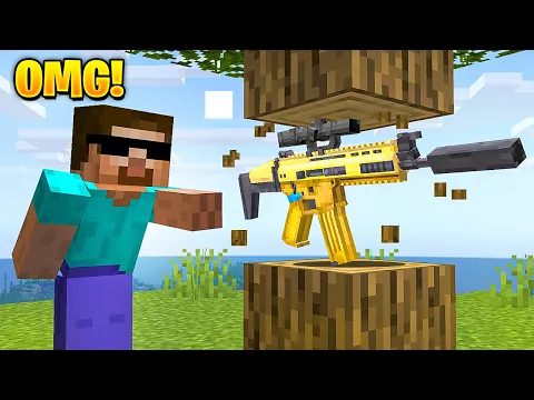 Video Thumbnail: Minecraft But Every Drop is a Gun!