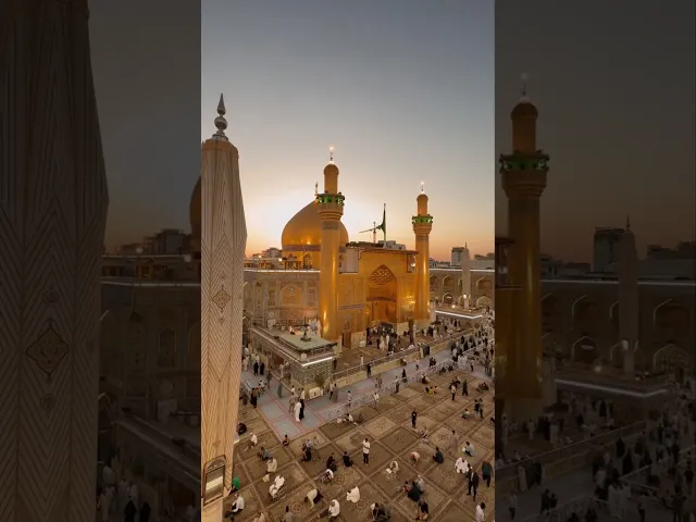 ⁣بحبِّ عليٍّ يهتفُ القلبُ كلّما ... يمرُّ على الصحنِ الشريفِ وينبضُ ....#ياعلي #علي