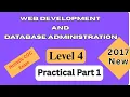 Level 4 COC Practical - Web Development Database Admin Holistic Part 1 Tutorial