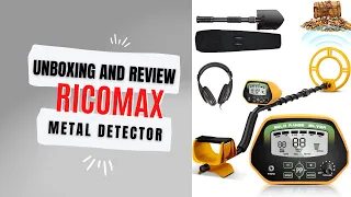 ricomax gc 1037 metal detector unboxing review find your next treasure