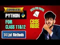 Python Lecture 14 List Methods Python in Hindi CBSE RBSE Nextera Tech