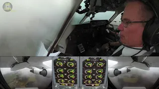 CLASSIC RJ100, Classic Engine Gauges! Nice detail Split Screen during Cockpit Landing! [AirClips]