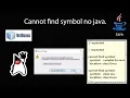 Cannot find symbol no java