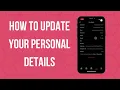 TRUCONNECT HOW TO UPDATE YOUR DETAILS