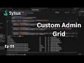 Build a Custom Admin Panel Ep 5 - Sylius Grid Tutorial