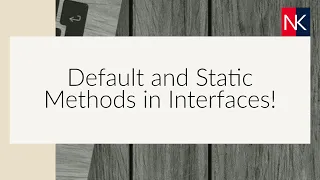 Default and Static Methods in Interfaces in Java IN HINDI
