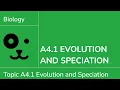 A4 1 Evolution and Speciation IB Biology