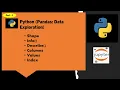 Python Pandas Data Exploration and Data Transformation - Part 1