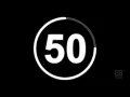 50 Second Countdown Timer with clock Ticking sound Finish alarm beep
