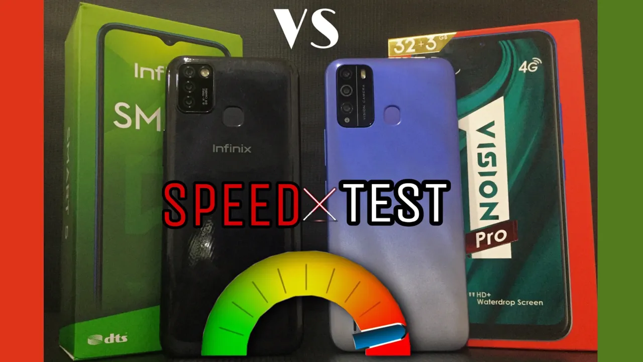 Infinix Smart 5 vs itel Vision 1 Pro | Speed Test | වේග පරීක්ෂණය