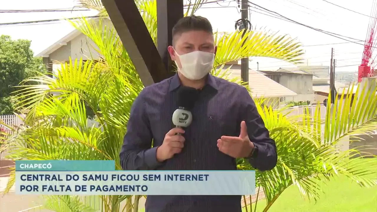 Chapecó: Central do Samu sem internet por falta de pagamento