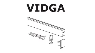 HOW TO INSTALL IKEA VIDGA RAIL SINGLE TRACK