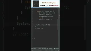Java Pattern-118 500 Java Pattern Programs