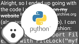 Locking a file in Python