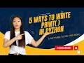 5 WAYS TO WRITE PRINT IN PYTHON Don t miss this