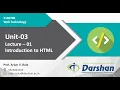 Unit 3 - Introduction to HTML