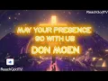 Download Lagu May Your Presence Go With Us   Don Moen - Lyrics Video