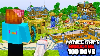 I Survived 100 Days Without Rushing in Minecraft Hardcore!