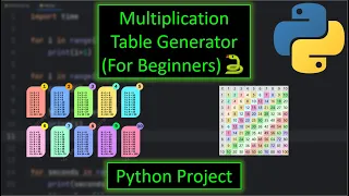 Python Multiplication Table Generator Project EASY