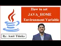 How to set JAVA HOME Environment variable in Windows 10